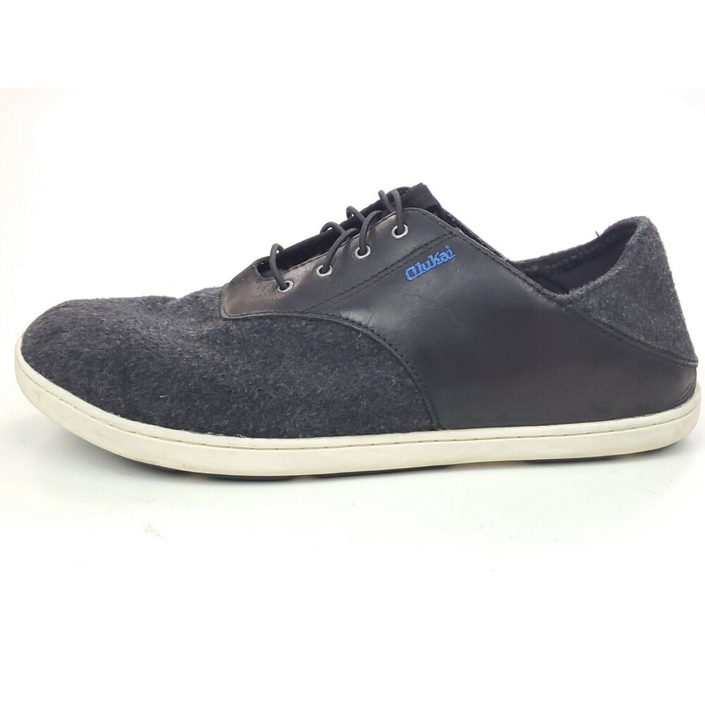 Olukai Nohea Moku Hulu Sneakers Mens Size 10 Black
